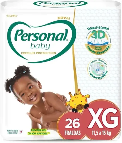Fralda descartável personal baby