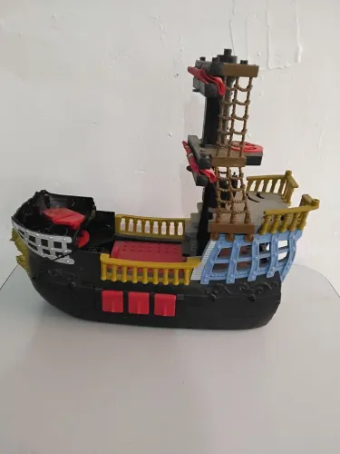Navio Pirata Imaginext Barco Grande Fisherprice