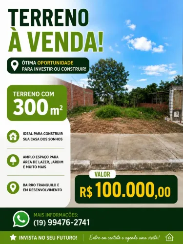 Terreno 300m²