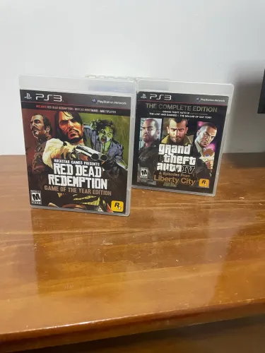 coleção GTA IV e Red Dead Redemption para PS3