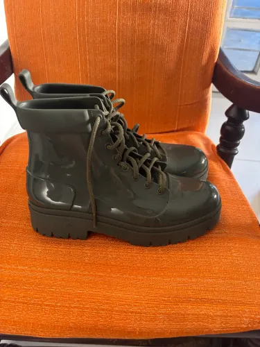 Coturno Tratorado Verde Militar - Tam 39