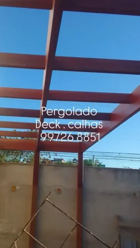 Calhas telhados pergolados