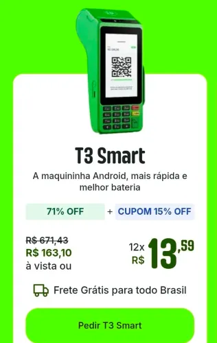 Maquininha tom T3