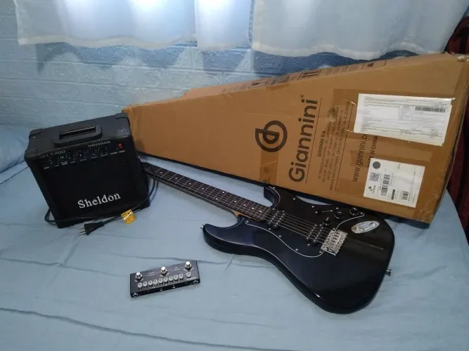 Kit Guitarra/ Pedaleira/ Caixa