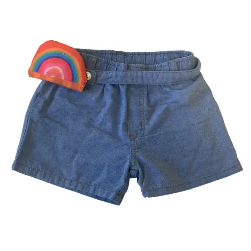 Short Alphabeto Infantil Original Menina Tamanho 4 anos Jeans