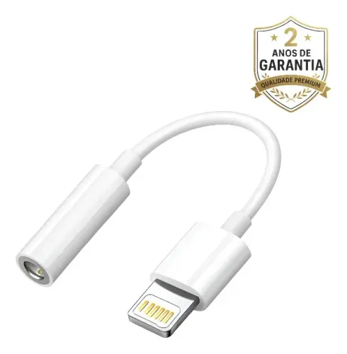 Adaptador Cabo P2 Para Fone De Ouvido Com Conector Reforçado Compatível Com iPhone Smartph