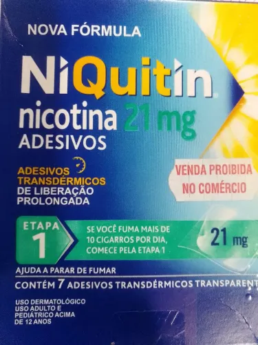 ADESIVOS NIQUITIN DE 14 E 21 MG