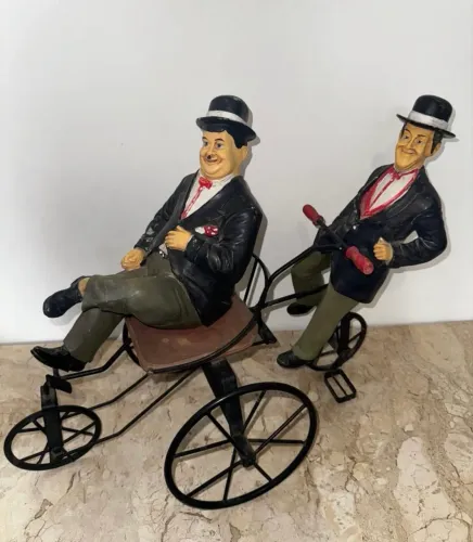 Estatua: Gordo E O Magro 50cm - Rarissimo De Colecionador