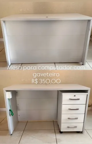 Conjunto Mesa de Escritório ou unitária