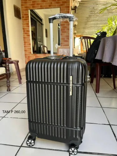 Mala de bordo 10kgs em ABS / rodas duplas giro 360 / cadeado em embutido