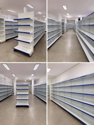 Estrutura de loja completa:  Bazar, Embalagens, Utilidades etc