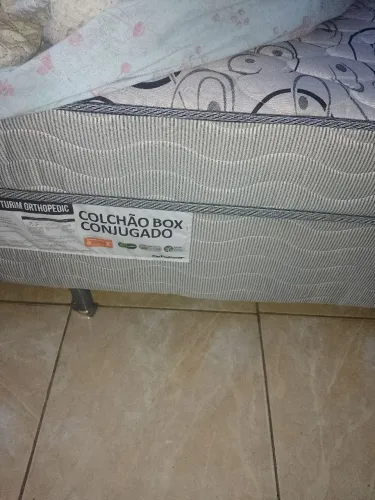 Cama box casal usada acoplada