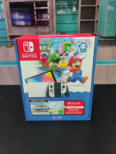 Nintendo switch OLED C/ Mario Wonder