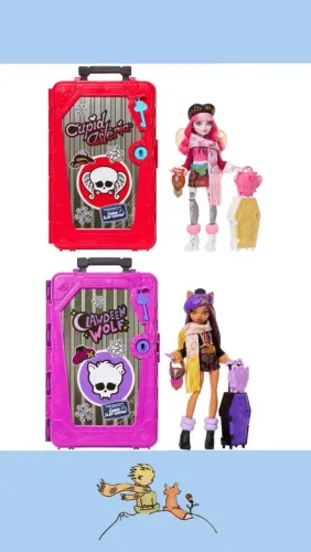 Encomenda boneca Monster high Clawdeen e Cupido G3