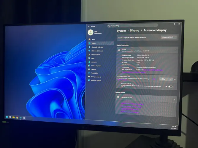 LG 27GN750-B ? Monitor Gamer 27" 240Hz Full HD