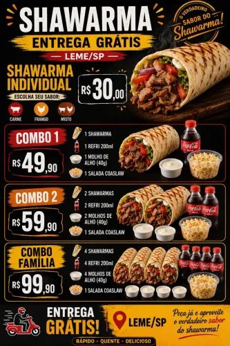 SHAWARMA LEME-SP ENTREGA GRÁTIS