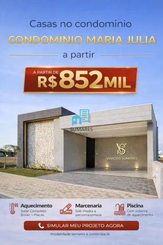 Condomínio Maria Julia - CASA CONDOMÍNIO MARIA JULIA, SÃO JOSÉ DO RIO PRETO- CA00729