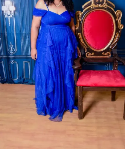 Vestido de festa plus size