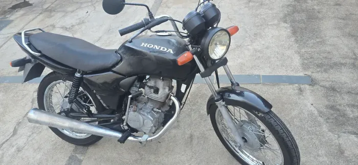 Moto CG FAN Preta 2008 - Sou o 2° dono - Chave reserva