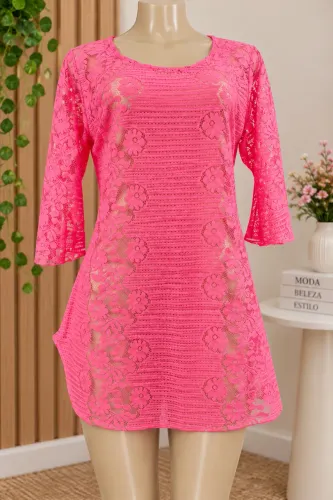 Saída de banho rosa