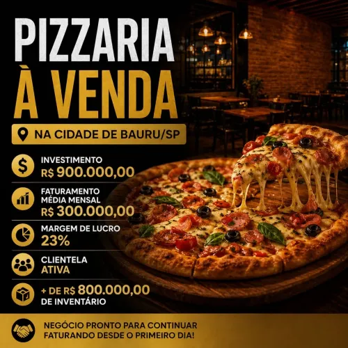 Vende-se pizzaria