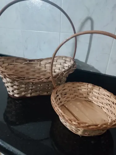 Cesta jangada de vime