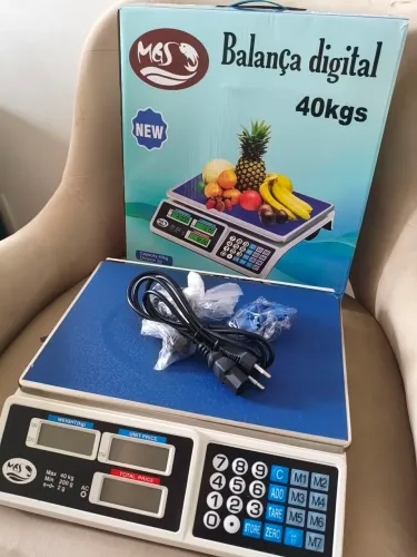 Balança digital 40 kg - nova comercial e pinos eletrônicos 