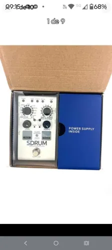 Pedal de bateria DigiTech SDRUM - Beat Creation Drum Machine caixa aberta, novo