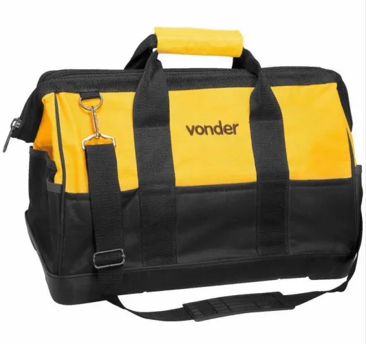 Bolsa para Ferramentas Vonder Preta e Amarela - Nova