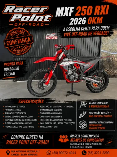 Moto Mxf 250 RXI 4T 2026 0KM