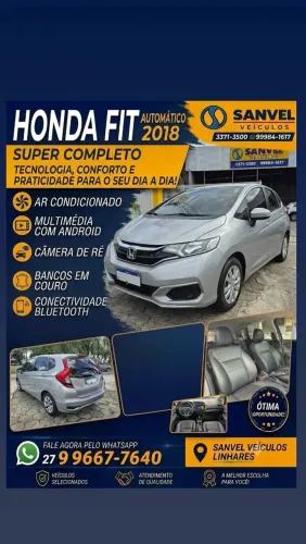 Honda Fit Personal 1.5 Flexone 16V 5P Aut. 2018