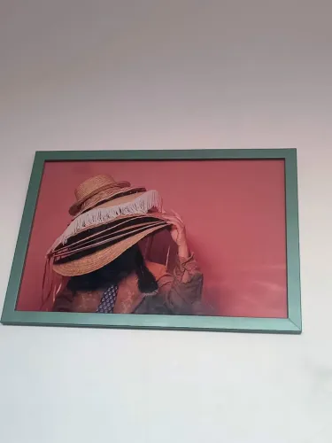 quadro obra de arte calor no nordeste lindo chapéus fotografia pintura decoração antiquári