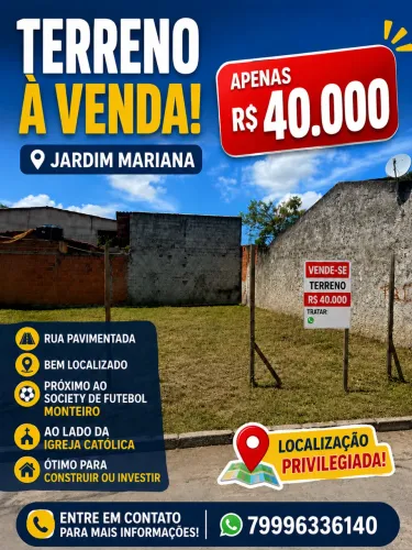 TERRENO A VENDA Marcos freire 2  negociável 