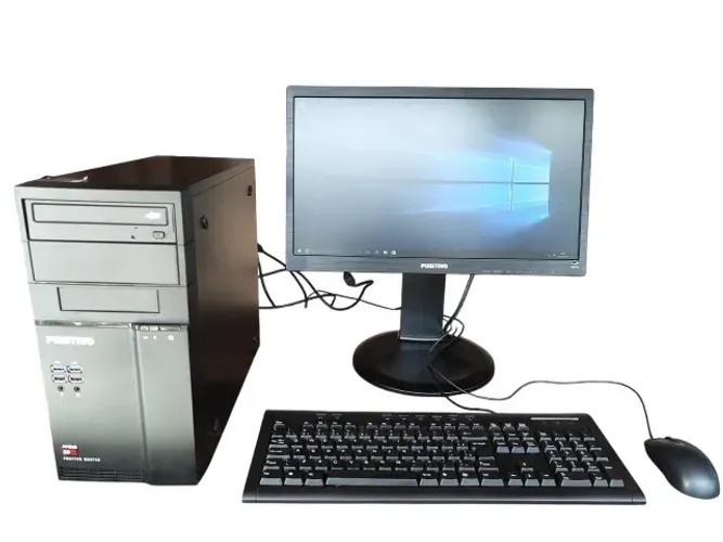 Computador Positivo Master Pentium completo com monitor LED Positivo de 19 polegadas