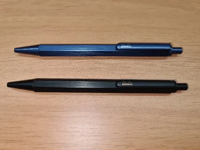 Canetas Rhodia - Coleção - Preta e Blue navy - NOVAS