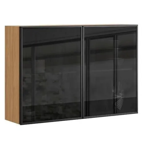 Armário Aéreo 2 Portas Vidro 80x80Cm Dividimos Em Até 10x Sem Juros