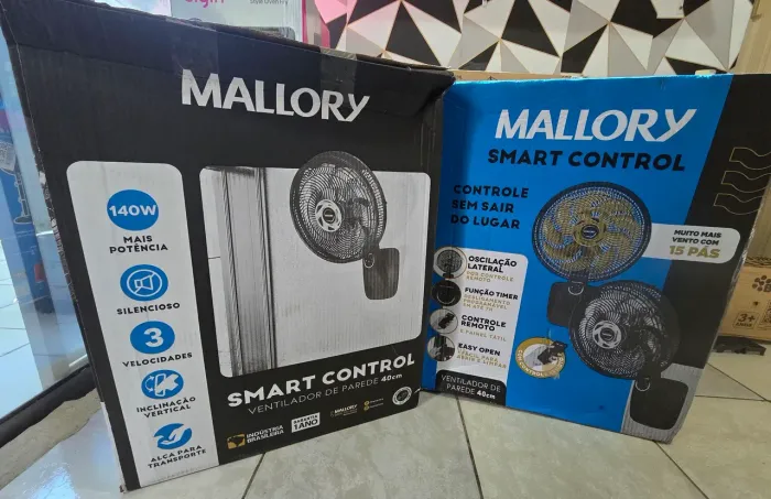 Ventilador de Parede Mallory 40cm com controle