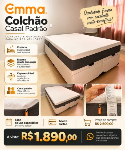 SUPER BARATO!! COLCHÃO EMMA PREMIUM!! R$ 1.890,00