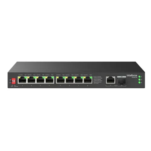 Switch Não Gerenciavel 10 portas Gigabit S1110G-PA Preto Intelbras