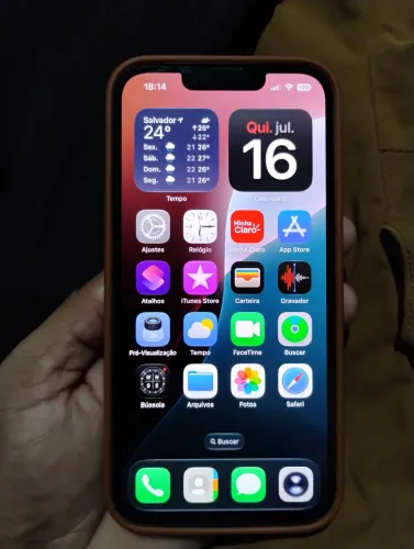 iPhone 14 128gb - 6gb Ram - 85% Bateria + Carregador + Película aplicada + 2 capas