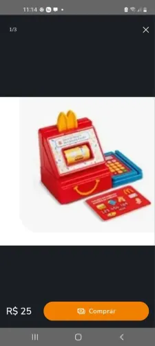 Brinquedo MC lanche feliz