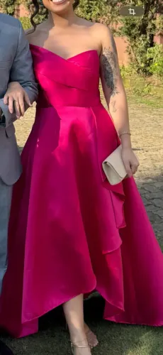 Vestido de madrinha pink
