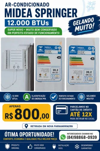 ? Está procurando um ar-condicionado potente, econômico e pronto para usar?