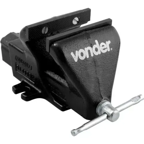 Torno de bancada fixo, n° 4, em ferro fundido nodular, VONDER