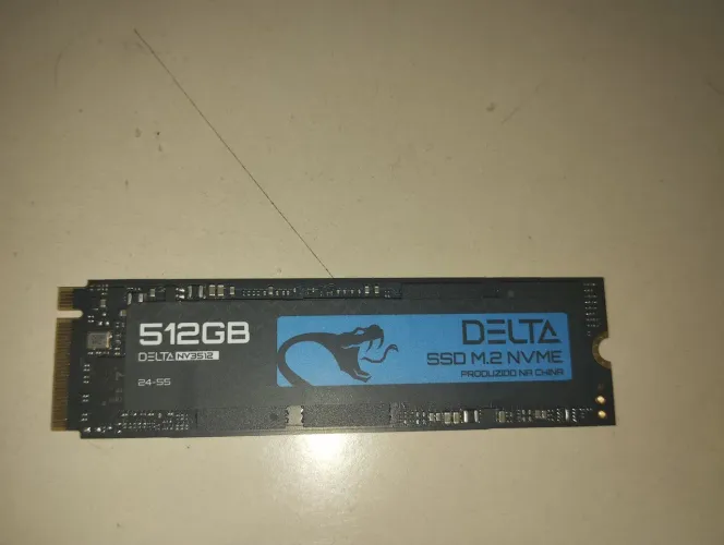 87 horas ligado a penas SSD 512GB - 2.5" SATA III, Leitura 3500MB/s, Gravação 2100MB/s 