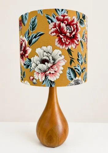 Cúpula Puro Algodão Print Floral Rosas Feita A Mão 30X25