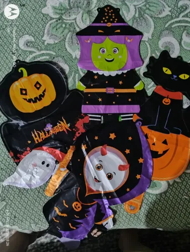 Kit 4 balões metálicos Halloween