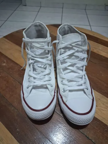 All Star cano alto branco, número 36 