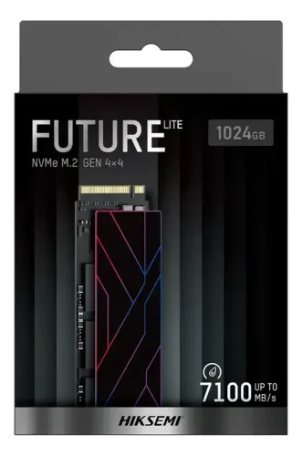 SSD Hiksemi Future Lite, 1024GB, M.2, Pcie 4.0 GEN 4, 7100Mb/s Gravação e Leitura 6000Mb/s