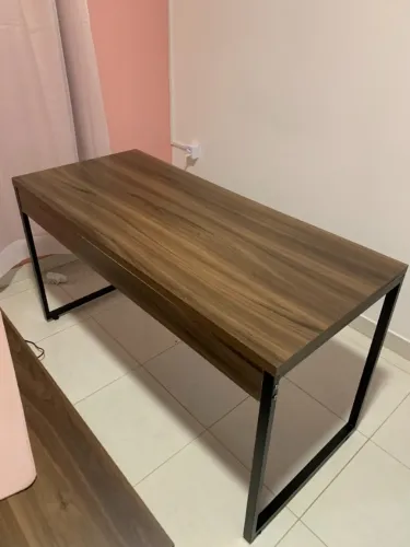 Mesa de Escritório Estilo Industrial 1,35m